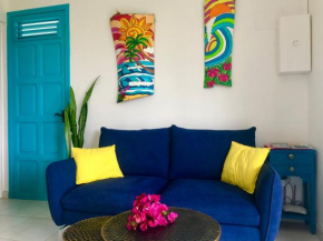 appartement privé ECO-RESPONSABLE, vue sur la mer des Caraibes et jardin clos, WiFi, à 2mn de la plage